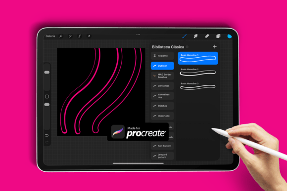 3 Procreate Outlines Brushes: A Refined Choice for Digital Line Work