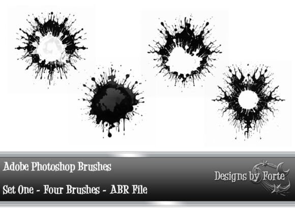 4 Abstract Photoshop Brushes for Dynamic Design