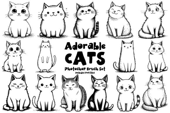 Cute Cat Design Assets for Creative Projects