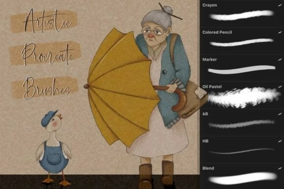 Elevate Your Digital Art with Procreate Artistic Brushes and Textured