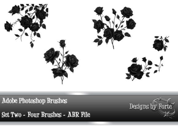 Enhance Your Designs with Photoshop Elements Brushes Roses Set Two