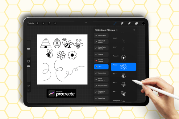 Honey Bee Stamp Brushes for Procreate: A Sweet Addition to Digital Art