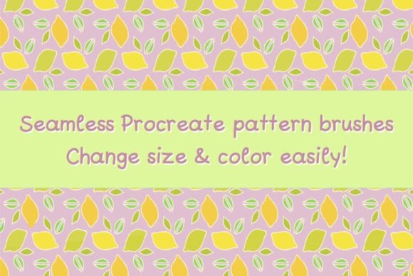 Procreate Pattern Brushes Lemons: A Creative Tool for Seamless Design