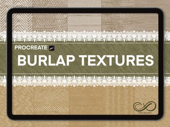 Procreate Texture Brushes-Burlap, Lace: Integrating Fabric Textures Into Digital Art