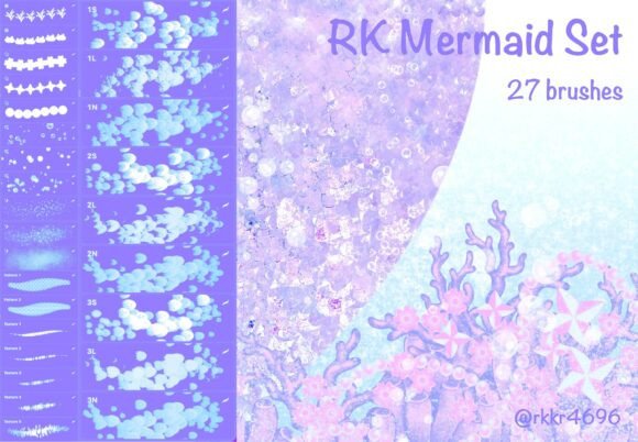 RK Mermaid Brushes for Procreate: A Creative Tool for Digital Artists