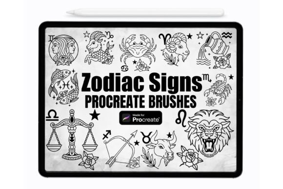 Zodiac Signs Procreate Brushes Stamps: Creative Tools for Modern Digital Artists